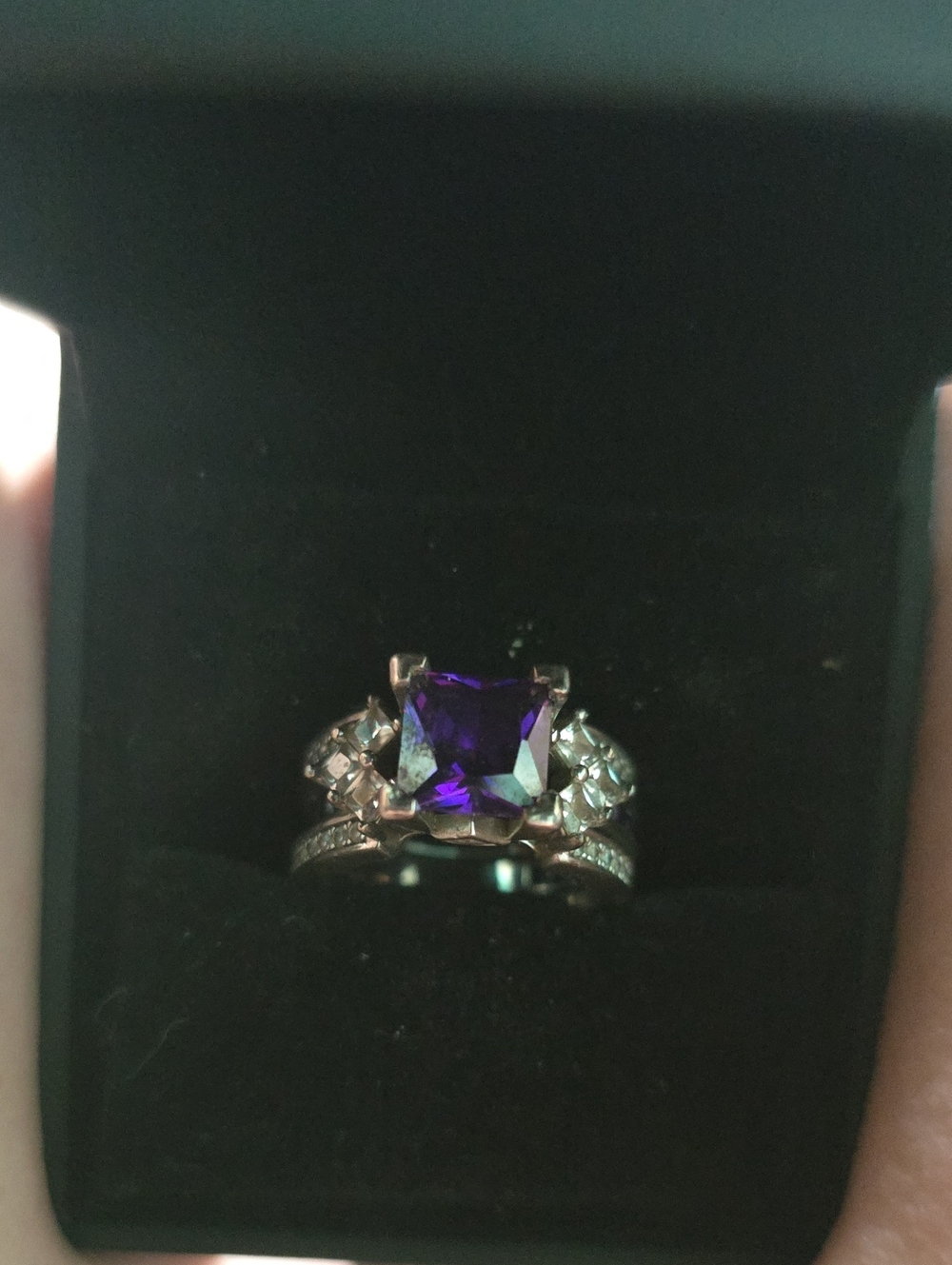 A Wedding Band And Engagemrnt Ring